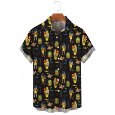 Men's Egyptian Pharaoh Print Shirt  07252372X