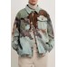 Casual Lapel Digital Printed Woolen Men's Shirt Jacket