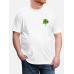 Tree Printing Cotton Men's Short Sleeve Tee